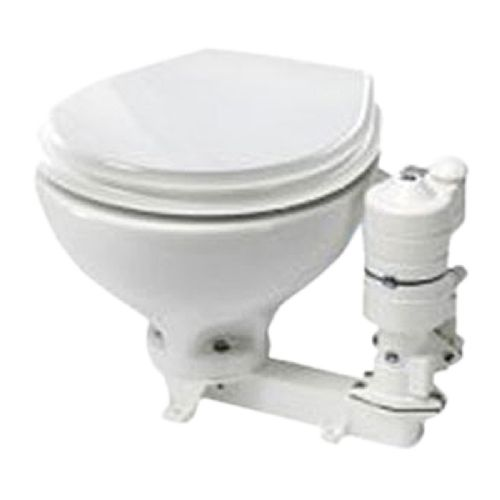 RM69 Toilet 24V med stor skål og træsæde* #110