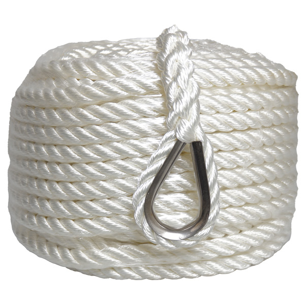 1852 anchor line 3-strand polyester with RF rope Ø14mm 40m