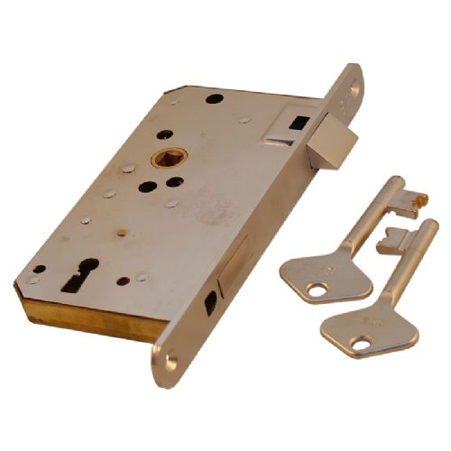 Mortise Lock Cr M/Slanted Latch H f/Cyl