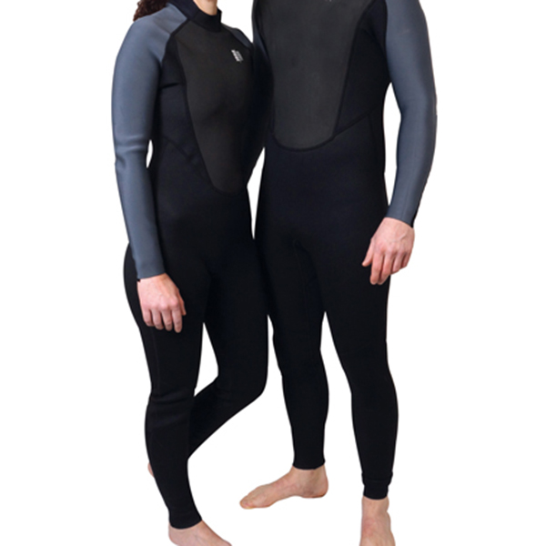 1852 wetsuit junior long model 3/2mm black/grey size 125cm