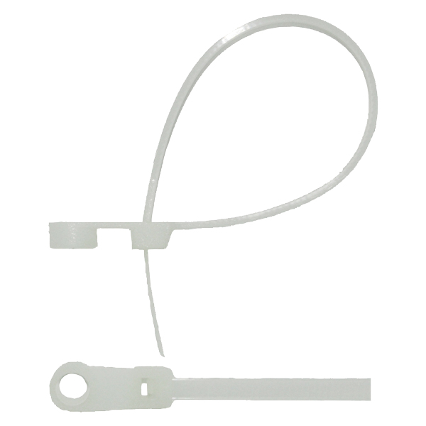 Strips white with hole 220 x 4.3mm-20pcs