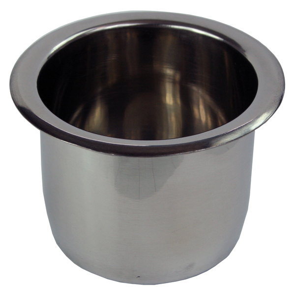 1852 Cup holder AISI 304 steel built-in Ø70mm H-45mm