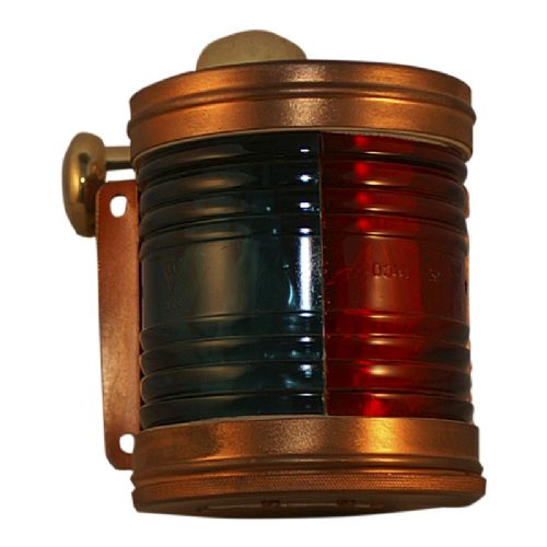 Laterne elektrisch rot/grün Kupfer Größe C