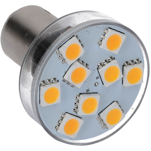 Nauticled white/red light ba15s ø32x38mm 10-35v 0.6/1.4w 5/10w