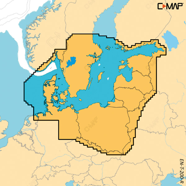 C-Map Reveal X, Skagerak, Katttegat "only with purchase of plotter"