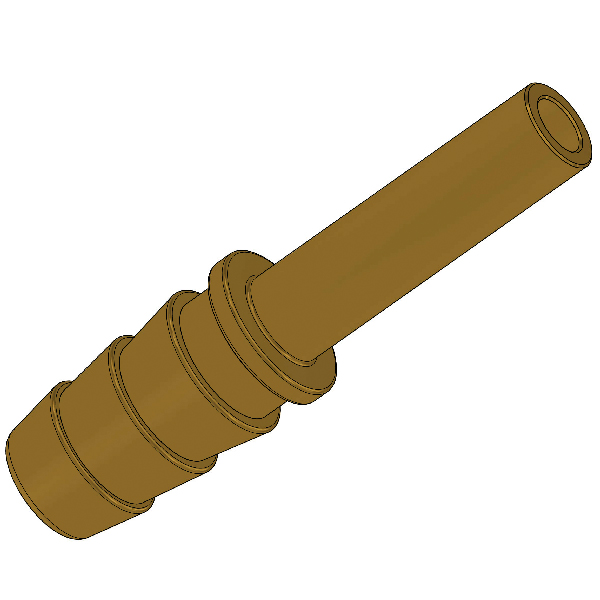 Gasschlauchverbinder für Ø8mm Rohr - Ø10mm Schlauch Blister