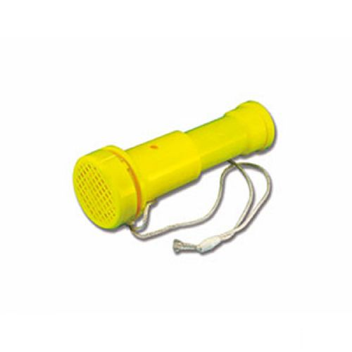 Fog horn compact yellow plastic 7 x 20 cm L0270502