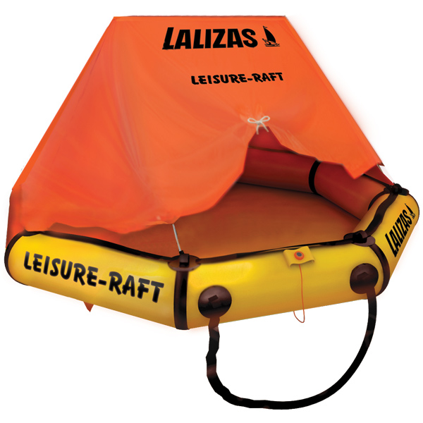Lalizas leisure liferaft in bag for 4 people.