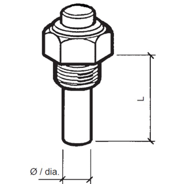 Vdo sensor oil temp. 6-24v, m14x1.5