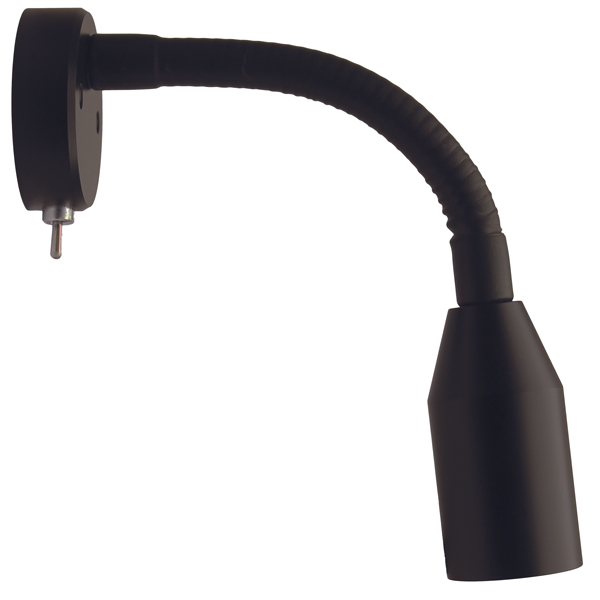 Casolux Mary Special flex wall lamp alu. black 3000K 10-30v