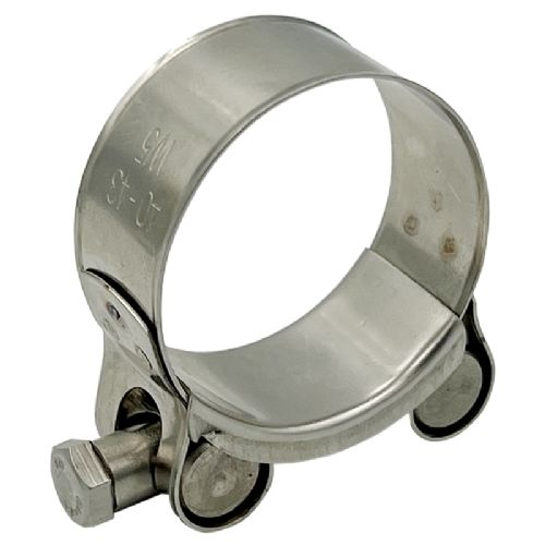 Spændebånd kraftig A4 122-130 mm Bolt str. M8×80 1 stk