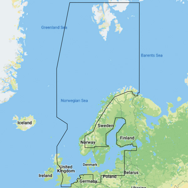C-map Y050 Discover, Scandinavia for Lowrance, Simrad & B&G