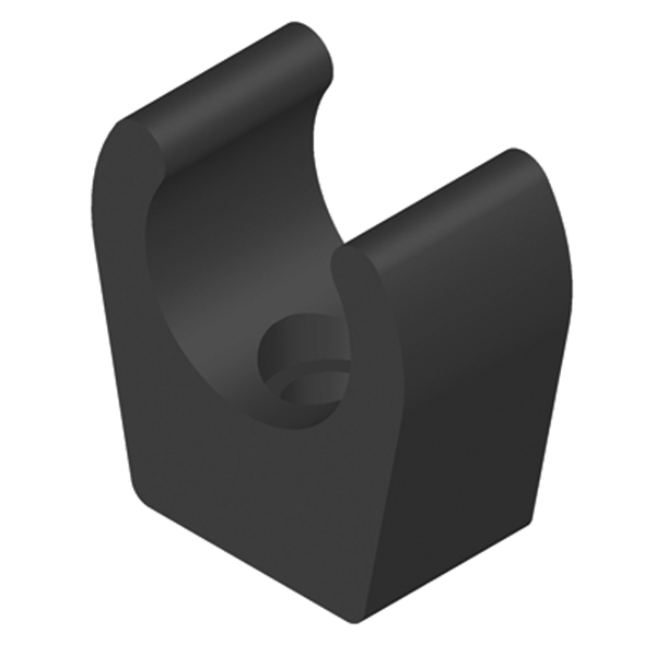 Whale Montageclips 15mm schwarz, 10 Stk.