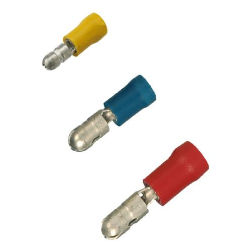 Rundstecker Stecker Gelb 4,0-6,0 mm² Ø 5mm 10 Stk.