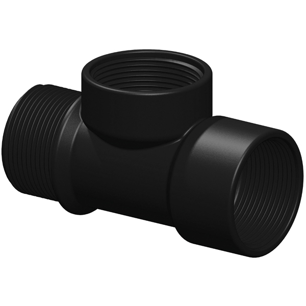 Trudesign T-Stück 1 1/2" Gewinde, männlich/weiblich/weiblich