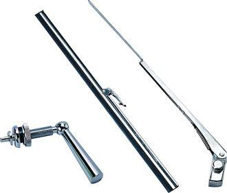 Wiper handle with arm and blade