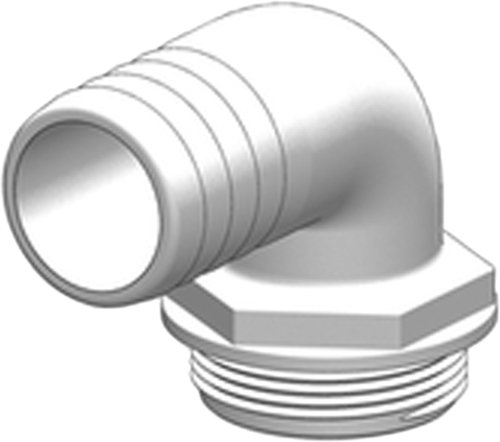 Trudesign Aquavalve Schlauchverbinder weiß 90° 1 1/2" 38mm