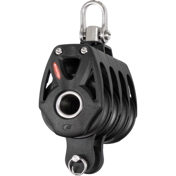 Ronstan Orbit Quadblock mit Schwarz-Weiß-Serie 40