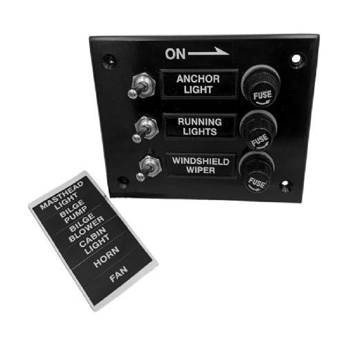 Kontaktpanel bakelit med 3 kontakter *