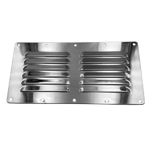 Lüftungsgitter Edelstahl H:118 mm x B:232 mm Schraubloch 4,2mm