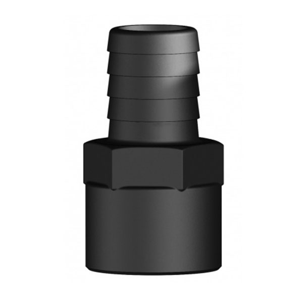 Trudesign Schlauchverbinder weiblich Composite schwarz 1 1/4" 32mm