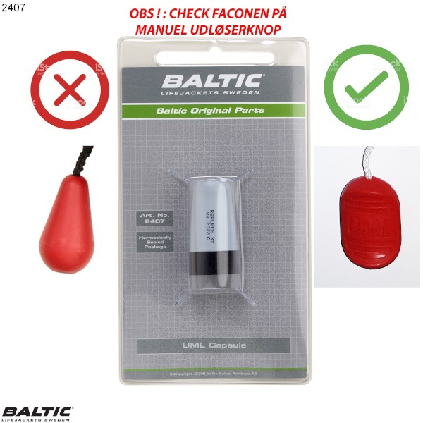 Auslöser für selbstaufblasende Rettungswesten Capsule Pro Sensor Elite - Grau-Schwarz