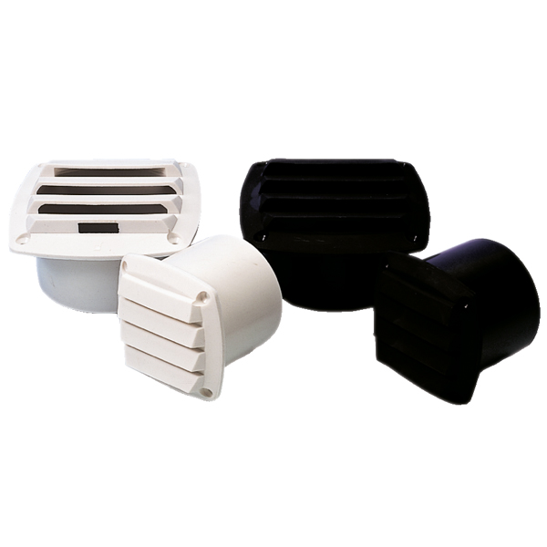 Roca valve grille 4" white 125x125x100mm