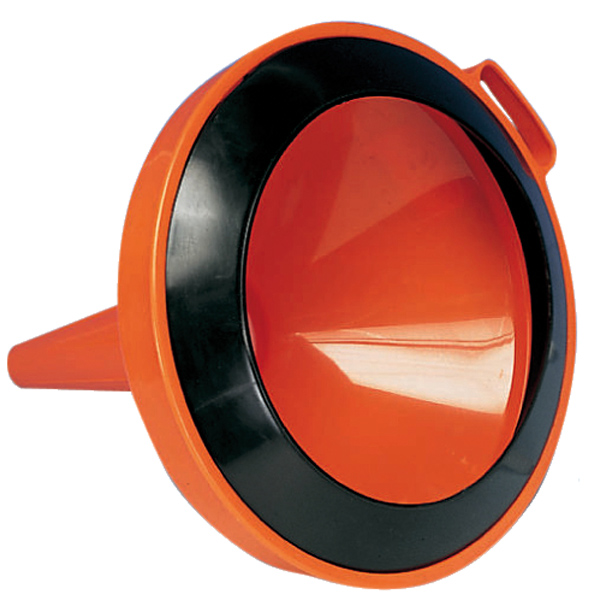 Petrol funnel with splash rim and strainer 200x240mm