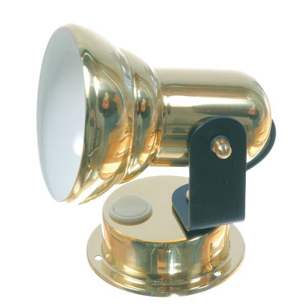 Etagenlampe Mess. 12V, 10W, Halogen, Sockel Ø63,5mm