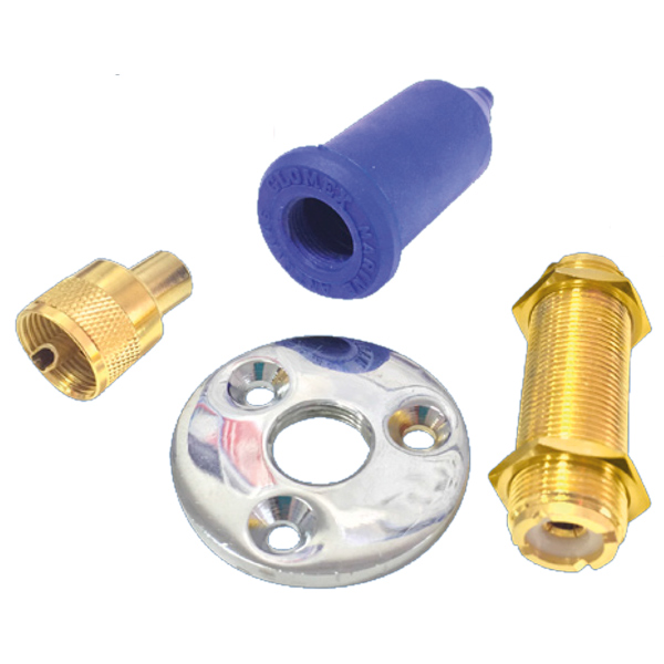 Glomex RA105 VHF penetration deck/bulkhead connector