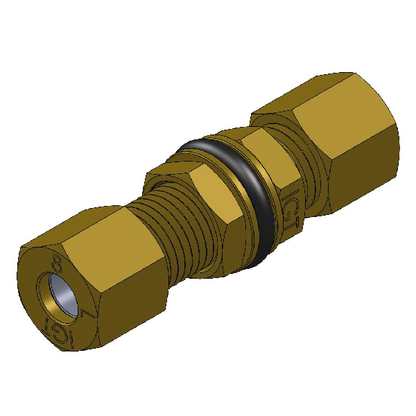Gas bulkhead penetration for Ø8mm copper pipe blister