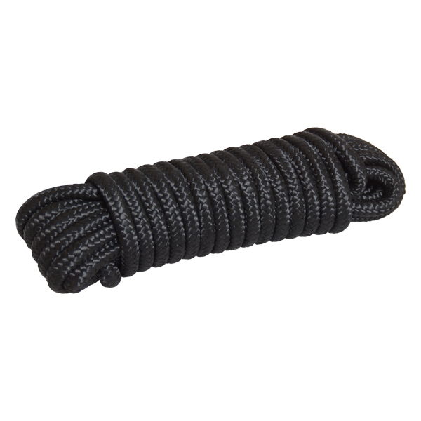 16 Geflochtenes PP-Seil schwarz Ø12 mm 10 Meter