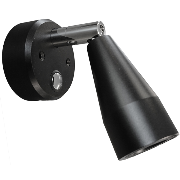 Casolux Mary Wall wall lamp alu. black 3000K 10-30v