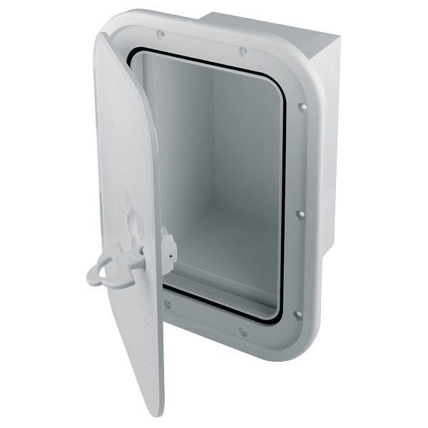 Built-in box black with hatch 27x37.3x16cm