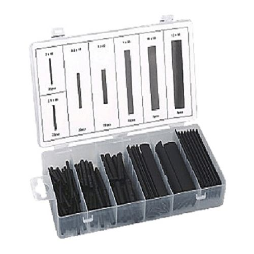 Heat shrinkable tubing assortment 127 pieces assorted