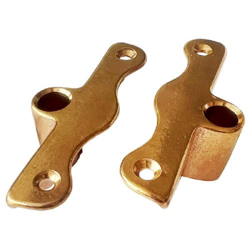 Halter für Rudergabel Bronze seitlich montiert mit Winkel *