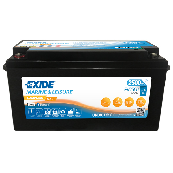 Exide EV2500 lithium battery 200A