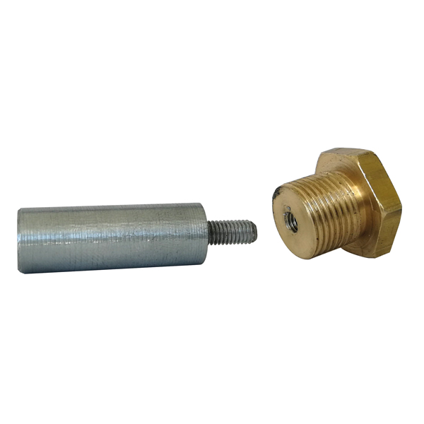 1852 Bukh motor zinc complete zinc:L35 Ø12 M5 nut: 3/8