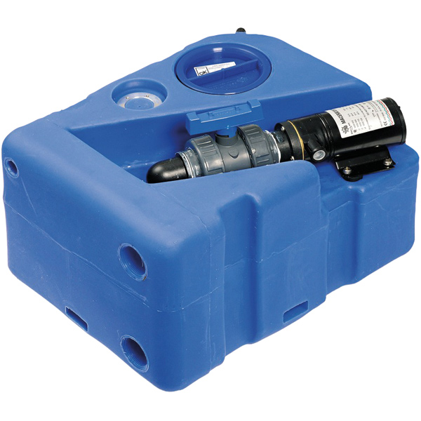 Septic tank 40l with 24v macerator 50x39x30cm