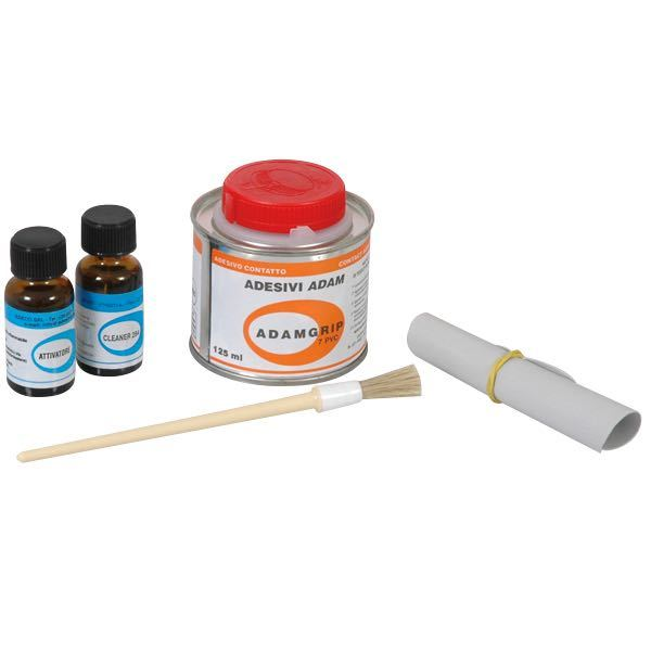Reparaturset für Schlauchboote aus Hypalonkleber, Reiniger, Härter
