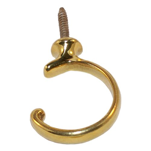 Cup hook brass 42 mm