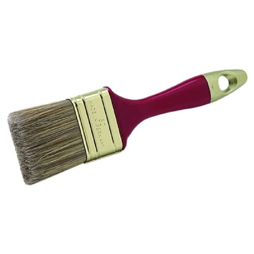 Flachpinsel mit rotem Kunststoffgriff 30 mm