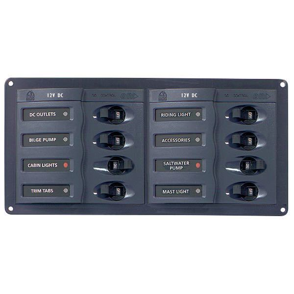 Bep lux power panel 8 cont. 12v