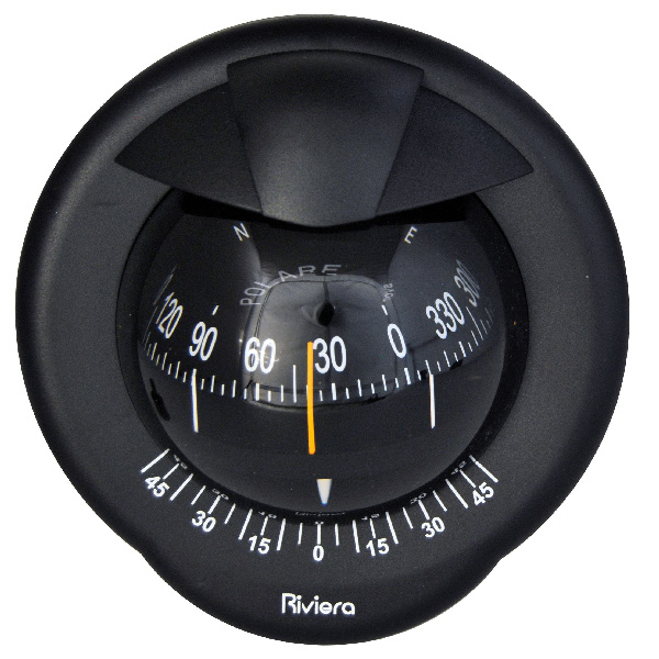 Riviera Kompass POLARE BP2 100mm, Schottmontage, schwarz