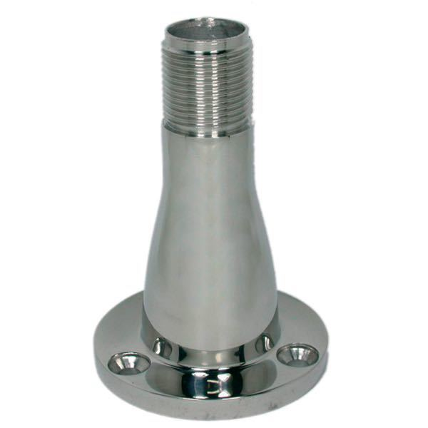 Antenna holder for deck mounting in RF steel