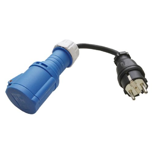 Adapter Kabel 230v Landstrøm CEE Hun - Schuko Han