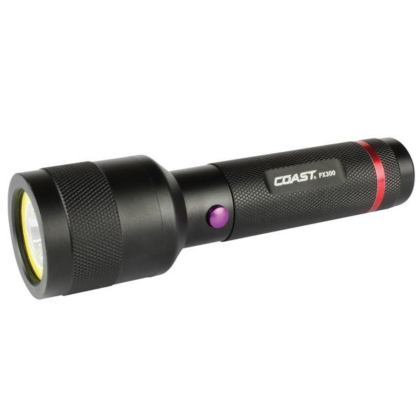 Coast PX300 flashlight 150L with UV light IPX4 incl. 3xAA batteries