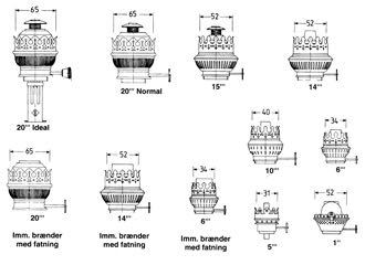 DHR Burner / electric socket e27 bulb