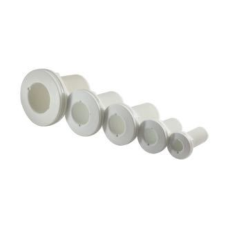 Trudesign Rumpfdurchdringung, weißer Verbundwerkstoff, 3/4"