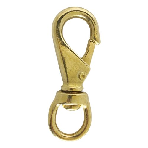 Brass carabiner w/swivel No. 3 118 mm 1 pc.